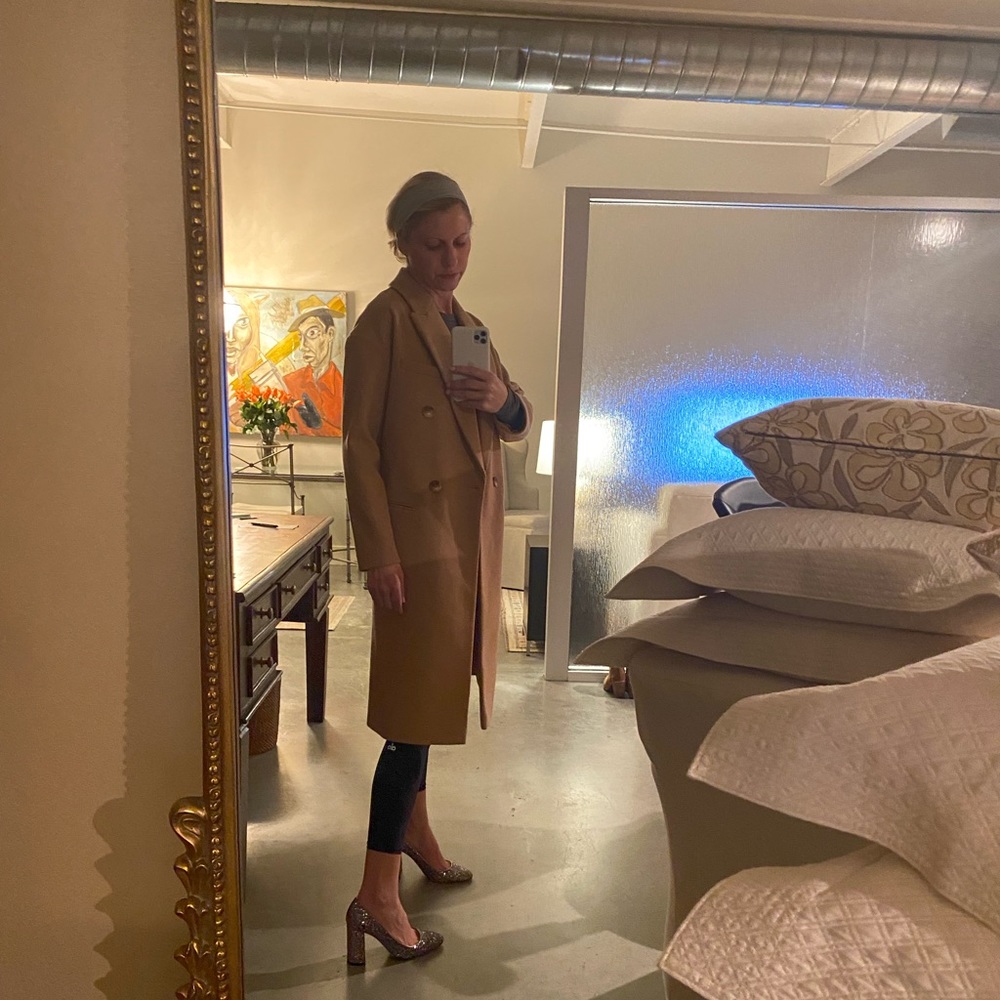 NOT FOR SALE  TOP SHOP Beautiful, camel color long Coat.Size 4